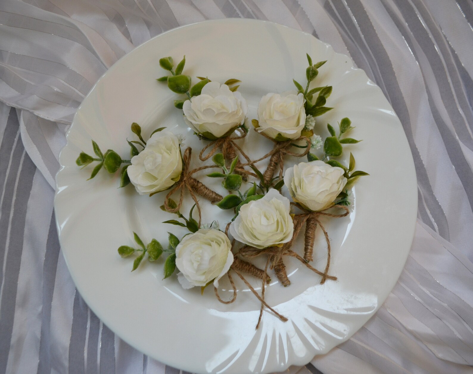 White Bridal Bouquet Ivory Faux Bouquet Wedding Faux Bouquet Etsy