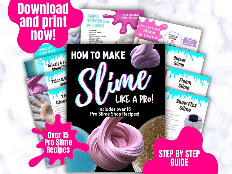 MAKE SLIME Like a PRO - Ebook by RainbowPlayMaker - Learn my Best and Most Popular Slime Recipes, Tips and Tricks! 