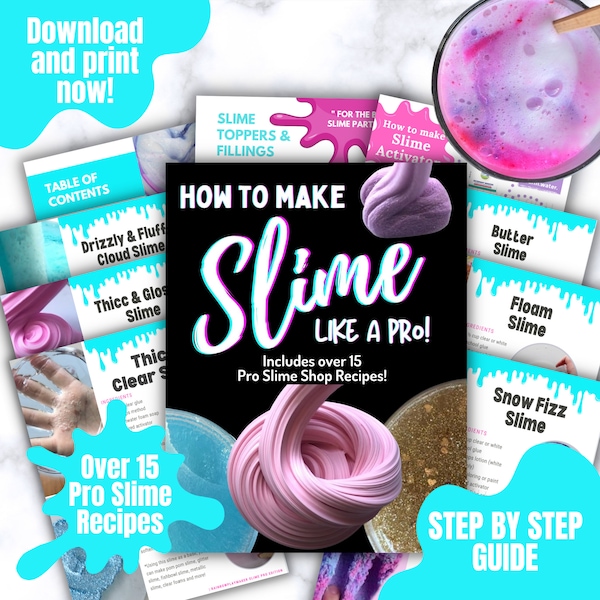 MAKE SLIME Like a PRO - Ebook by RainbowPlayMaker - Learn my Best and Most Popular Slime Recipes, Tips and Tricks!