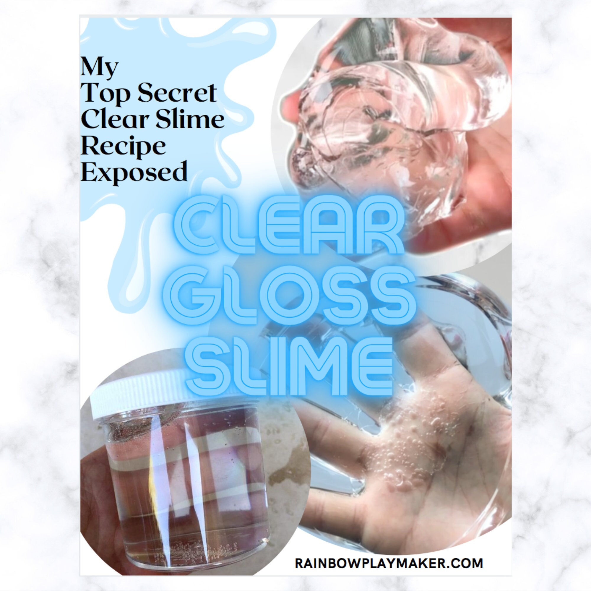 Secret Slime TOP SECRET SLIME Recipe- Ebook by Rainbowplaymaker - Clear Slime ...