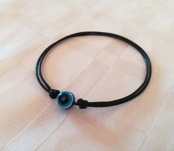Handmade Black Bracelet for Women | 100% Handmade Adjustable Amulet Nazar  Charm | PYRAWS