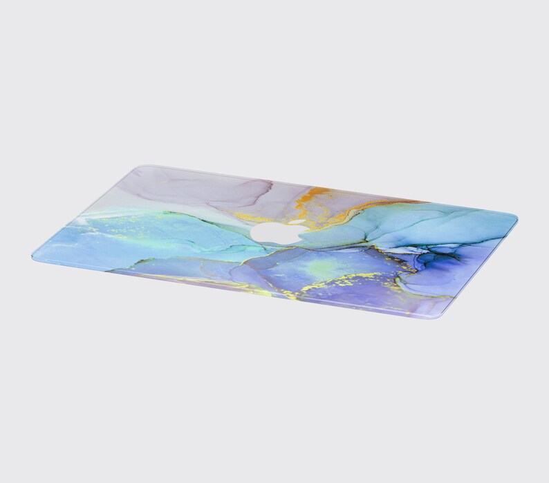 Colorful Abstract MacBook Pro 15 Touch Bar 2018 Case Acrulic Paint Air 11 13 Inch Hard Cover Blue Marble MacBook Pro Retina 13 2018 Case