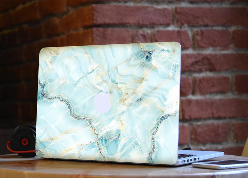 Gold Marble MacBook Air 11 Case Light Blue Marble Air 13 Case Etsy