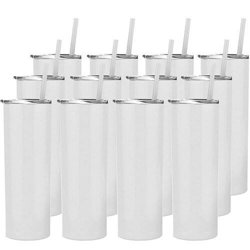 20oz White Sublimation Tumbler Etsy