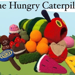 The Very Hungry Caterpillar Handmade Crochet