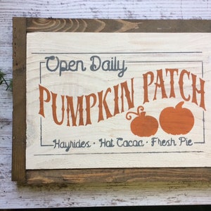 Fall Signs/ Farmhouse Signs/ Pumpkin Patch Farmhouse Decor/ Farmhouse Fall/ Autumn Sign