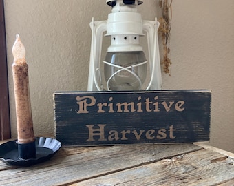 Primitive Harvest Sign Fall Sign Farmhouse  Sign/ / prim decor/ primitive  Halloween Sign Wood Signs /  Autumn Sign