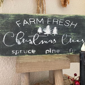 Farm Fresh Christmas Trees Signs/ Farmhouse Signs/ Christmas Tree sign Farmhouse Decor/ Farmhouse Christmas