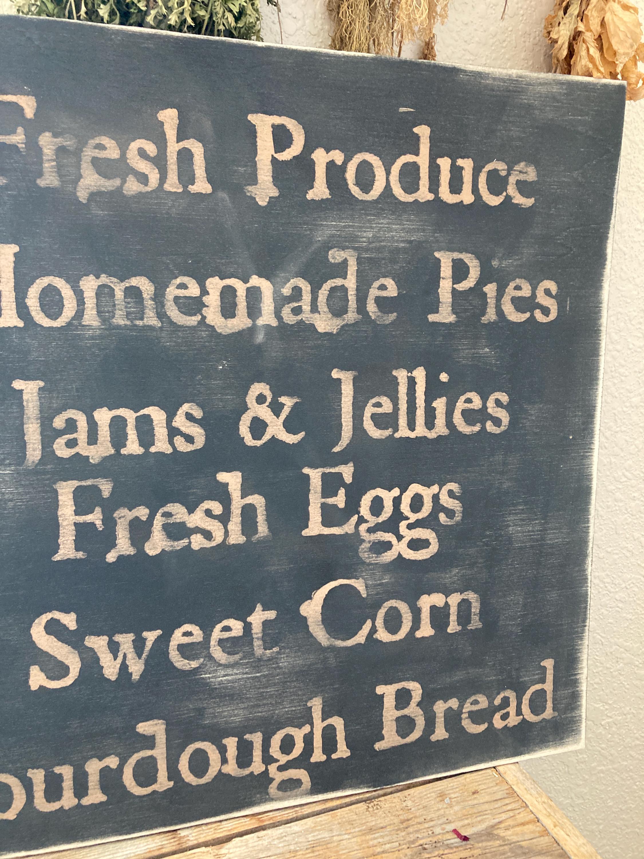 Primitive Farmstand Sign/ Colonial Sign Decor Rustic Sign/ Vintage ...