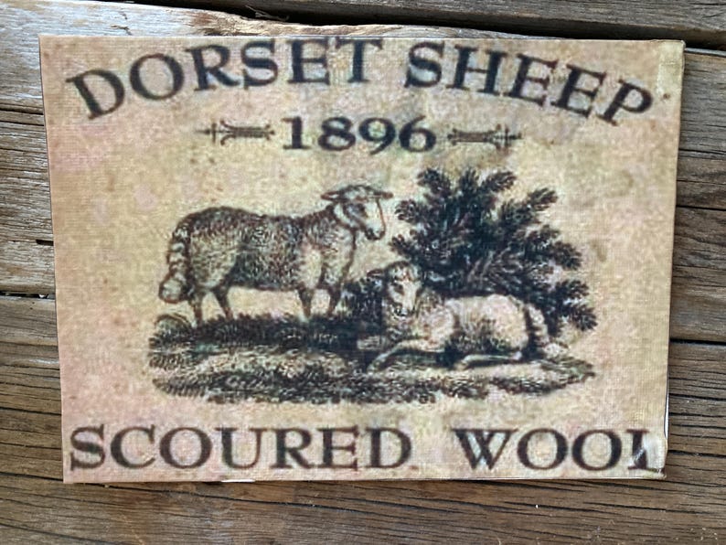 Primitive Scoured Wool Print on Canvas / Primitives/ Primitive Kitchen ...