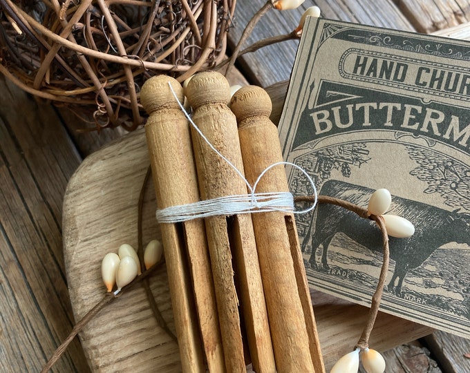 Vintage Clothespins Tierer Tray Decor / Vintage Laundry Room/ Primitive ...