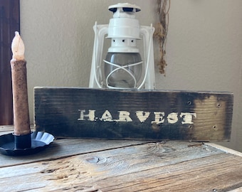 Primitive Harvest  Sign Fall Sign Farmhouse  Sign/ / prim decor/ primitive  Halloween Sign Wood Signs /  Autumn Sign