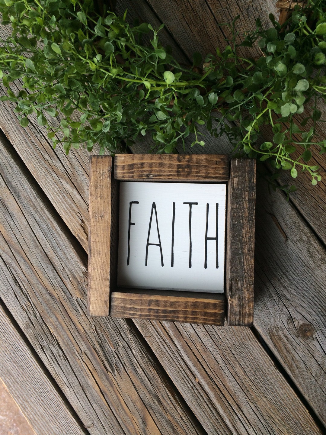 Faith Sign/ Rae Dunn Inspired Sign Farmhouse Sign/ Wood Signs - Etsy