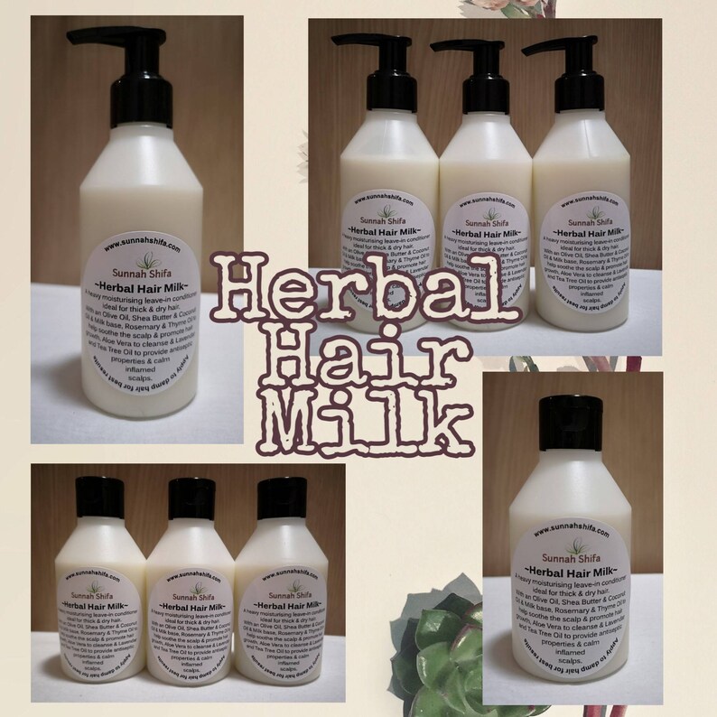 Sunnah Shifa Herbal Hair Milk Organic Haircare Natural Etsy