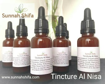 Tincture // Herbal Tincture // Herbal // non-alcoholic tincture // halal tincture // herbal drops // Tincture Al Nisa // for women