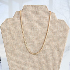 Gold Herringbone Necklace