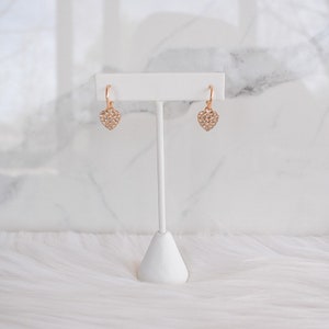 Mini Heart Huggies / Gold Huggies / Dainty Heart Earrings / Heart Charm Earrings / Heart Huggie Earrings