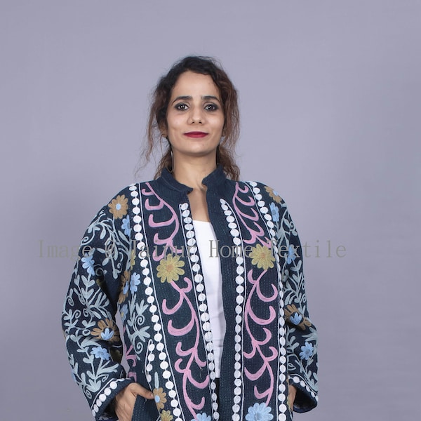 XL SIZE reversible Vintage Kantha Jacket, Kantha vest, Vintage kantha Coat, womens jacket, winter dress, robe