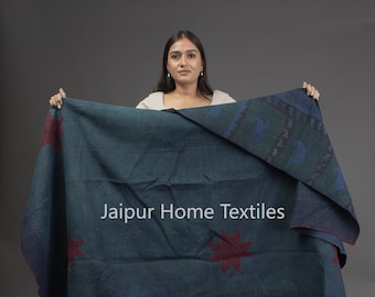 Super special vintage indigo kantha quilt, kantha, blanket, recycled kantha blanket, kantha quilt, indian quilt, handmade gift, new, bedding