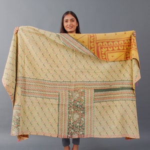 Super special vintage kantha quilt, kantha, blanket, recycled kantha blanket, kantha quilt, indian quilt, handmade gift, new, bedding image 1