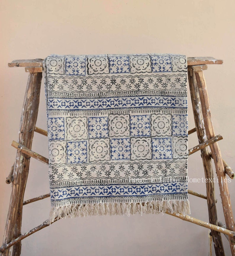 Large Indian Rugs Cotton Rug Woven Rug Area Rugs for Sale Etsy