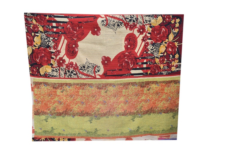 Beautiful Vintage Indian Kantha quilt patch handmade blanket Handmade Gift recycled sari quilt cotton Quilt Blanket patch carpet