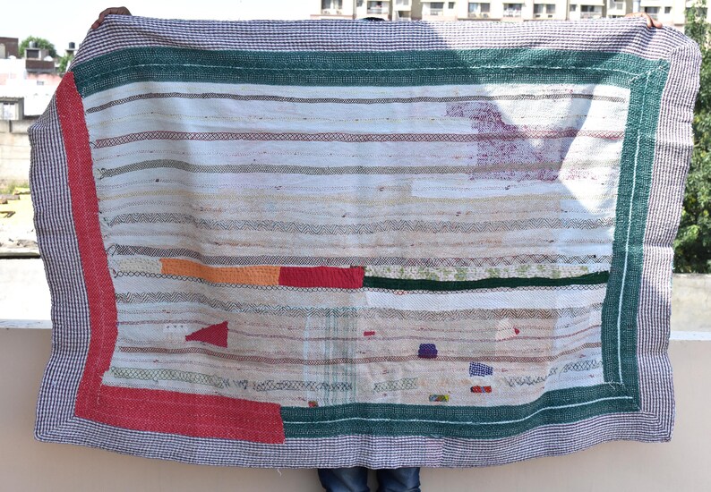 kantha quilt baby blanket kantha handmade Baby Quilt Super special vintage kantha baby quilt recycled kantha baby blanket