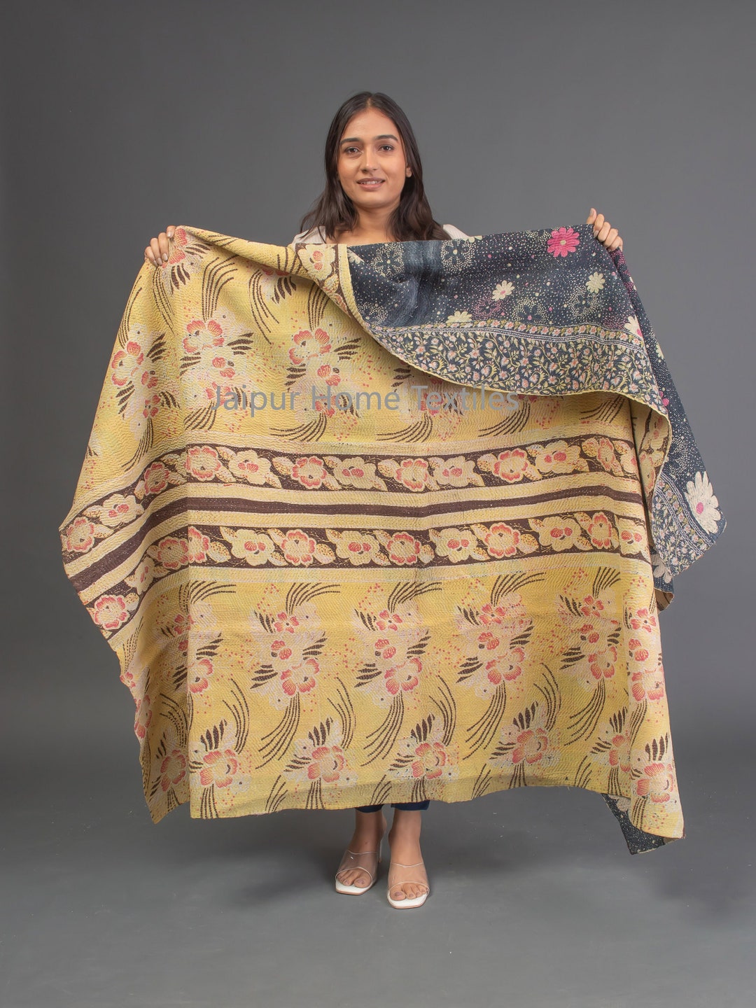 Super Special Vintage Kantha Quilt, Kantha, Blanket, Recycled Kantha