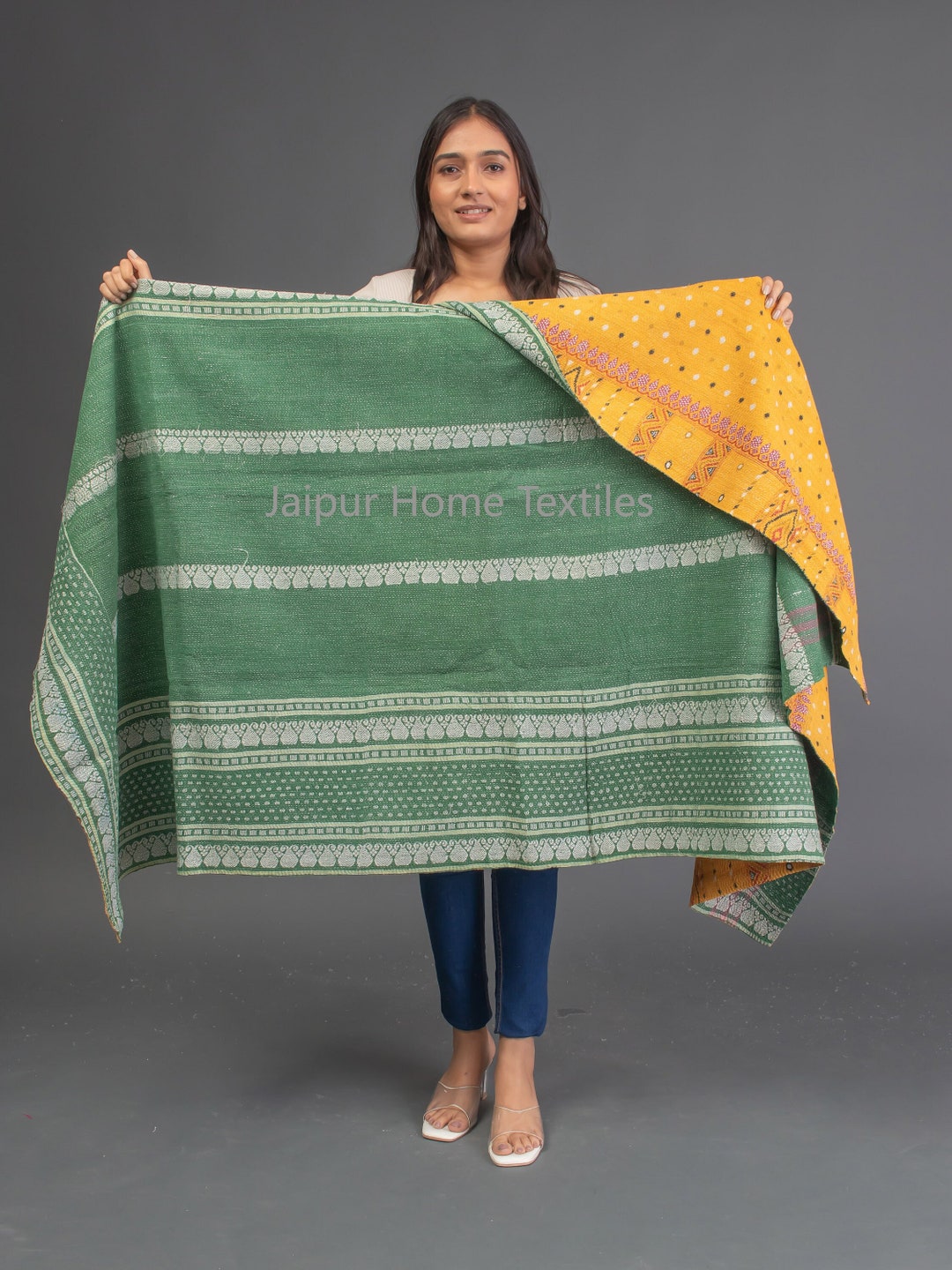 Super Special Vintage Kantha Quilt, Kantha, Blanket, Recycled Kantha