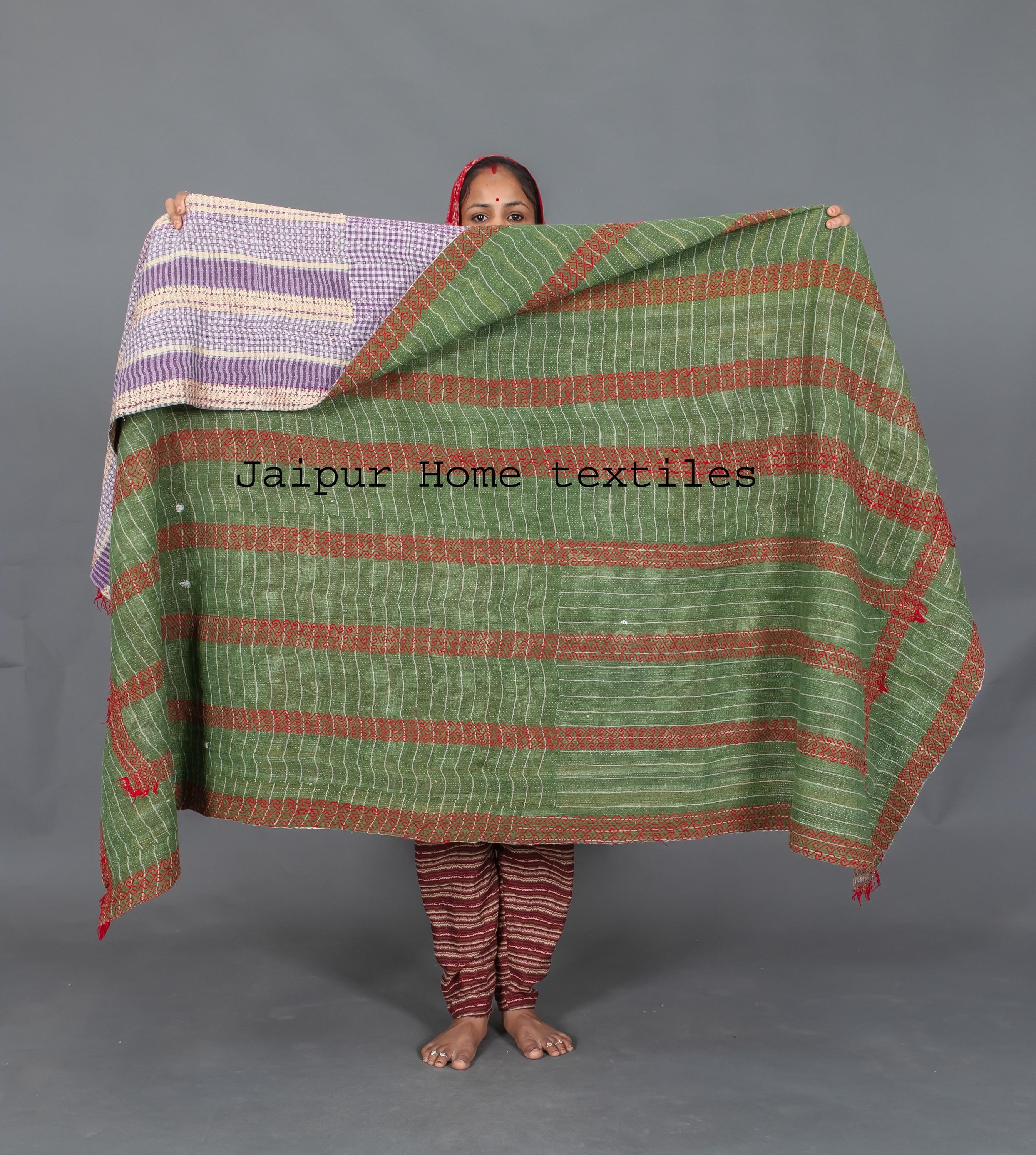 Kantha (カンタ)ファブリック ジャイプール購入 カンタキルト