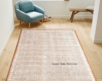Square cotton rug, woven rug, area rugs for sale, decor rug, rustic rugs, decorative rug, rugs, Bohemian rugs, indian rugs
