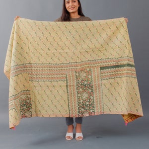Super special vintage kantha quilt, kantha, blanket, recycled kantha blanket, kantha quilt, indian quilt, handmade gift, new, bedding image 3