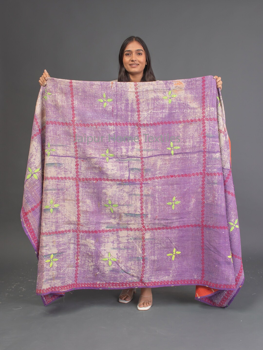Super Special Vintage Kantha Quilt, Kantha, Blanket, Recycled Kantha