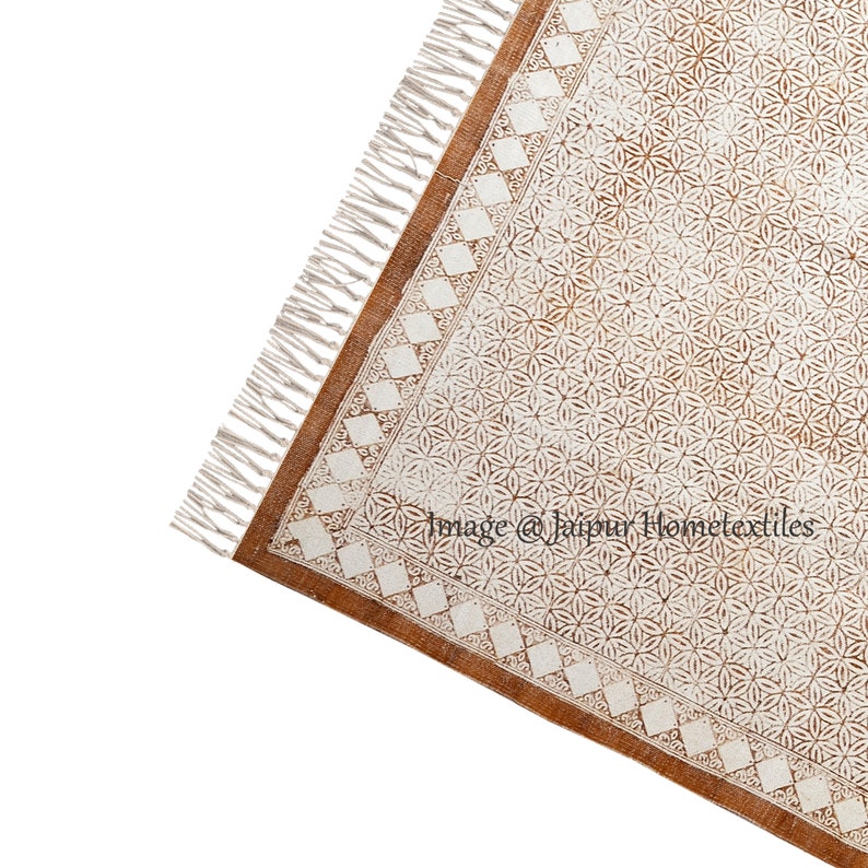 3x5ft Indian rugs cotton rug, woven rug, area rugs for sale, decor rug, rustic rugs, decorative rug, rugs, Bohemian rugs, indian rugs, image 3