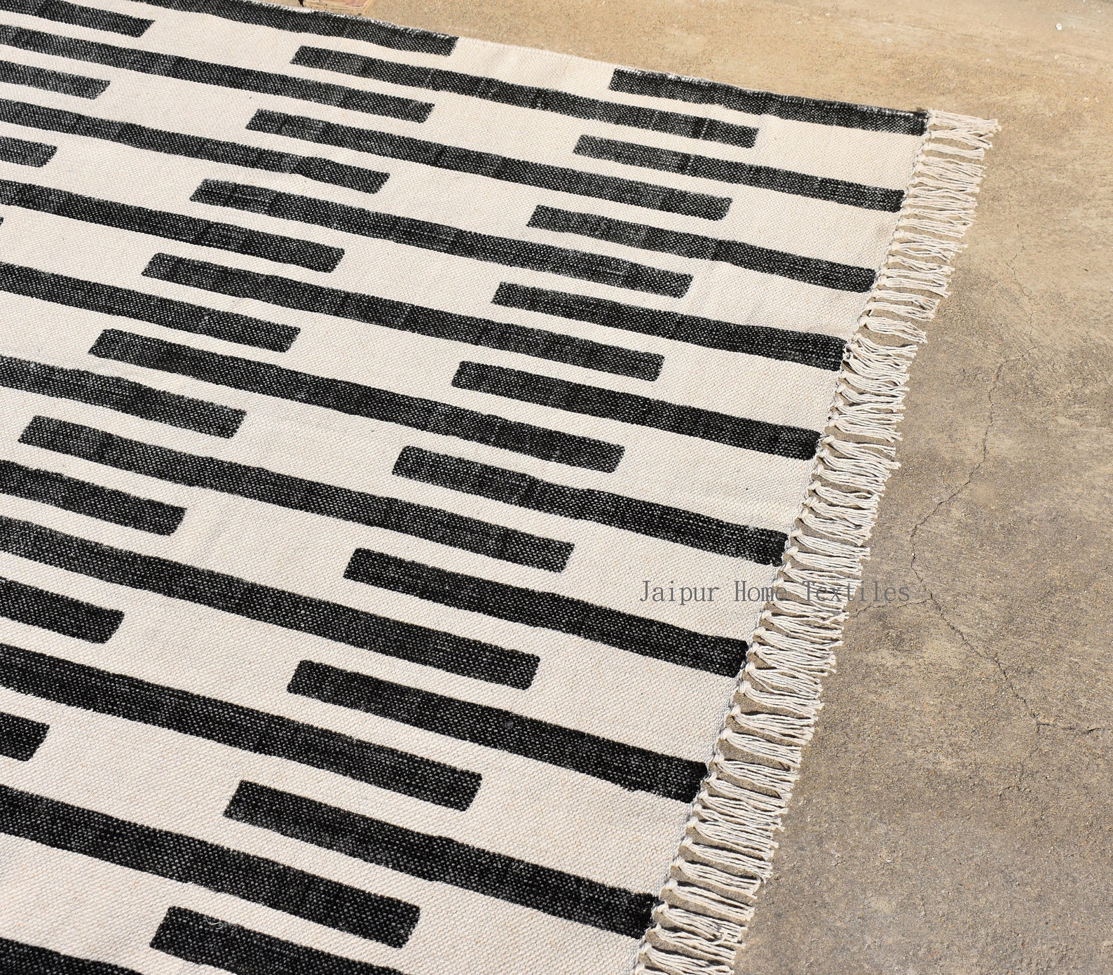 12x16 Feet Indian Rugs Cotton Rug Woven Rug Area Rugs for - Etsy