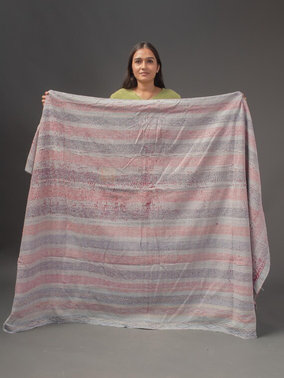 Super Special Vintage Kantha Quilt, Kantha, Blanket, Recycled 