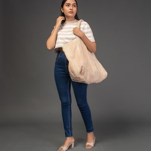 Vintage kantha Cotton bag, big size bag, shoulder bag, kantha XL bag, tote bag image 4