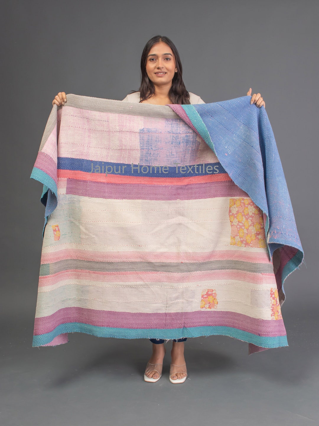 Super Special Vintage Kantha Quilt, Kantha, Blanket, Recycled Kantha