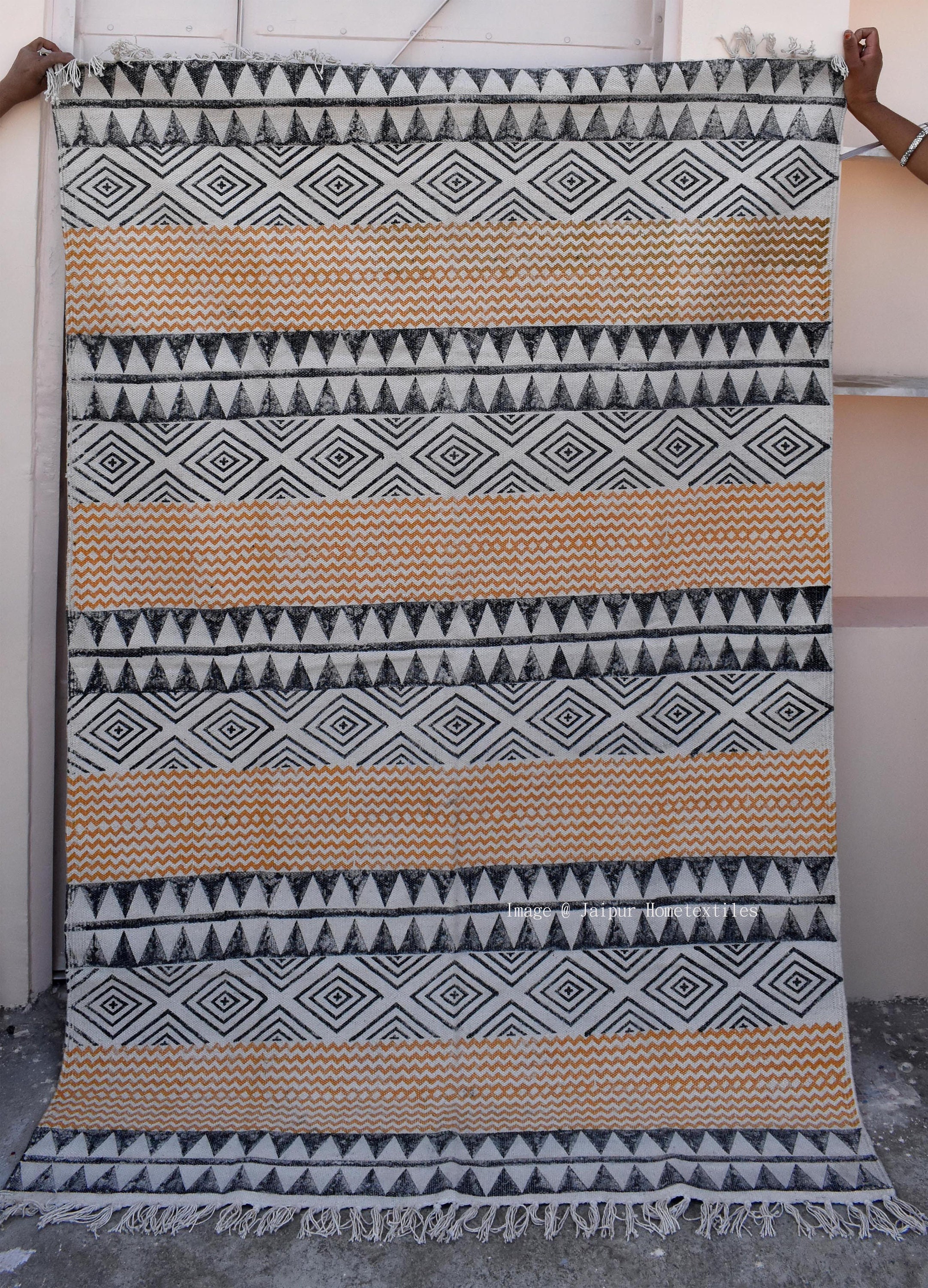 3x5ft Indian Rugs Cotton Rug, Woven Rug, Area Rugs for Sale, Decor Rug ...