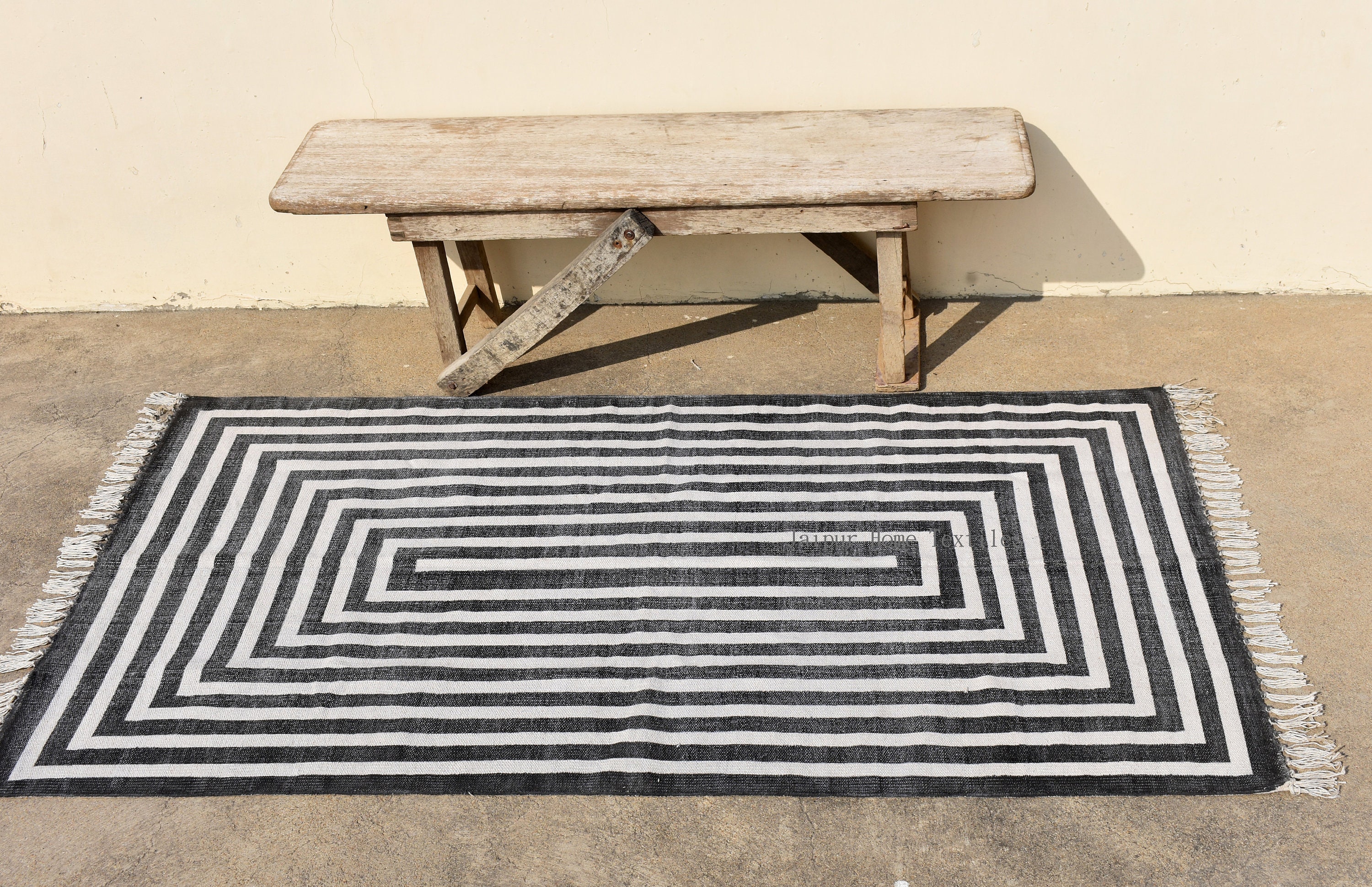 12x16 feet Indian rugs cotton rug woven rug area rugs for Etsy