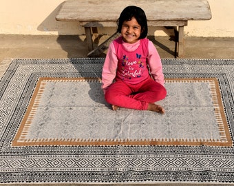 4x6 Fuß Indische Teppiche Baumwollteppich, gewebter Teppich, Teppiche zum Verkauf Dekorationsteppich rustikale Teppiche dekorativer Teppich