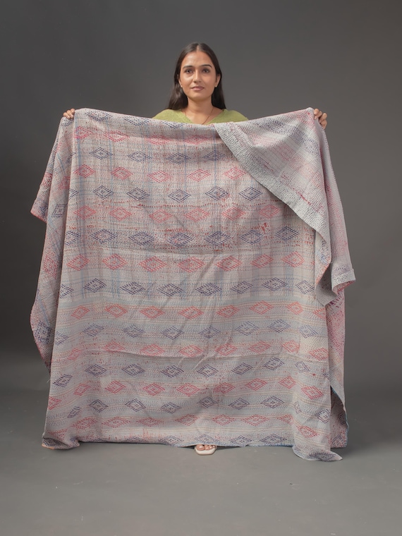 Super Special Vintage Kantha Quilt, Kantha, Blanket, Recycled 