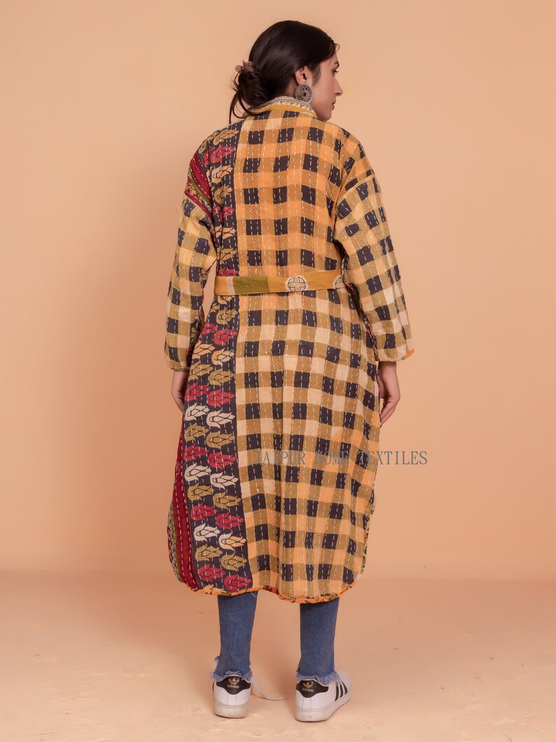 gowns Reversible Vintage Kantha 100/% Cotton kimono Robes Women/'s robes cotton dressing gown kimono winter robe for winter best gift