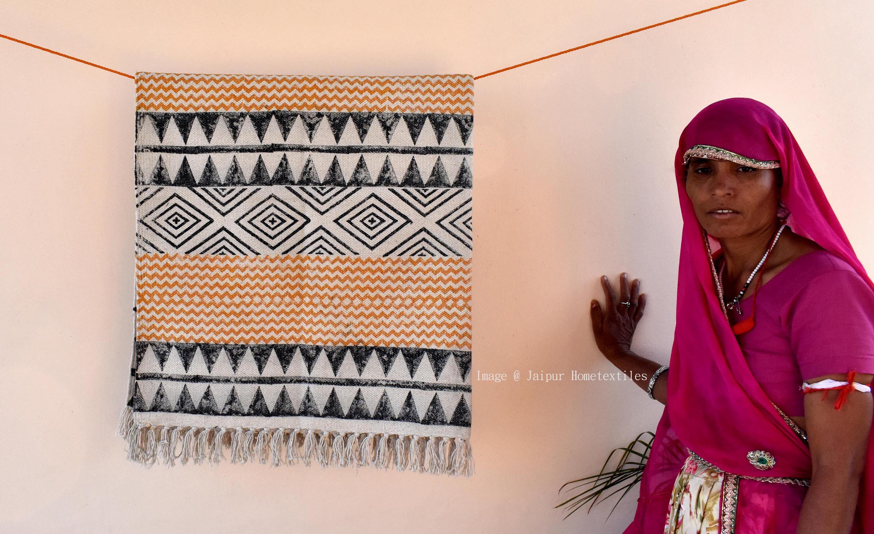 3x5ft Indian rugs cotton rug woven rug area rugs for sale | Etsy