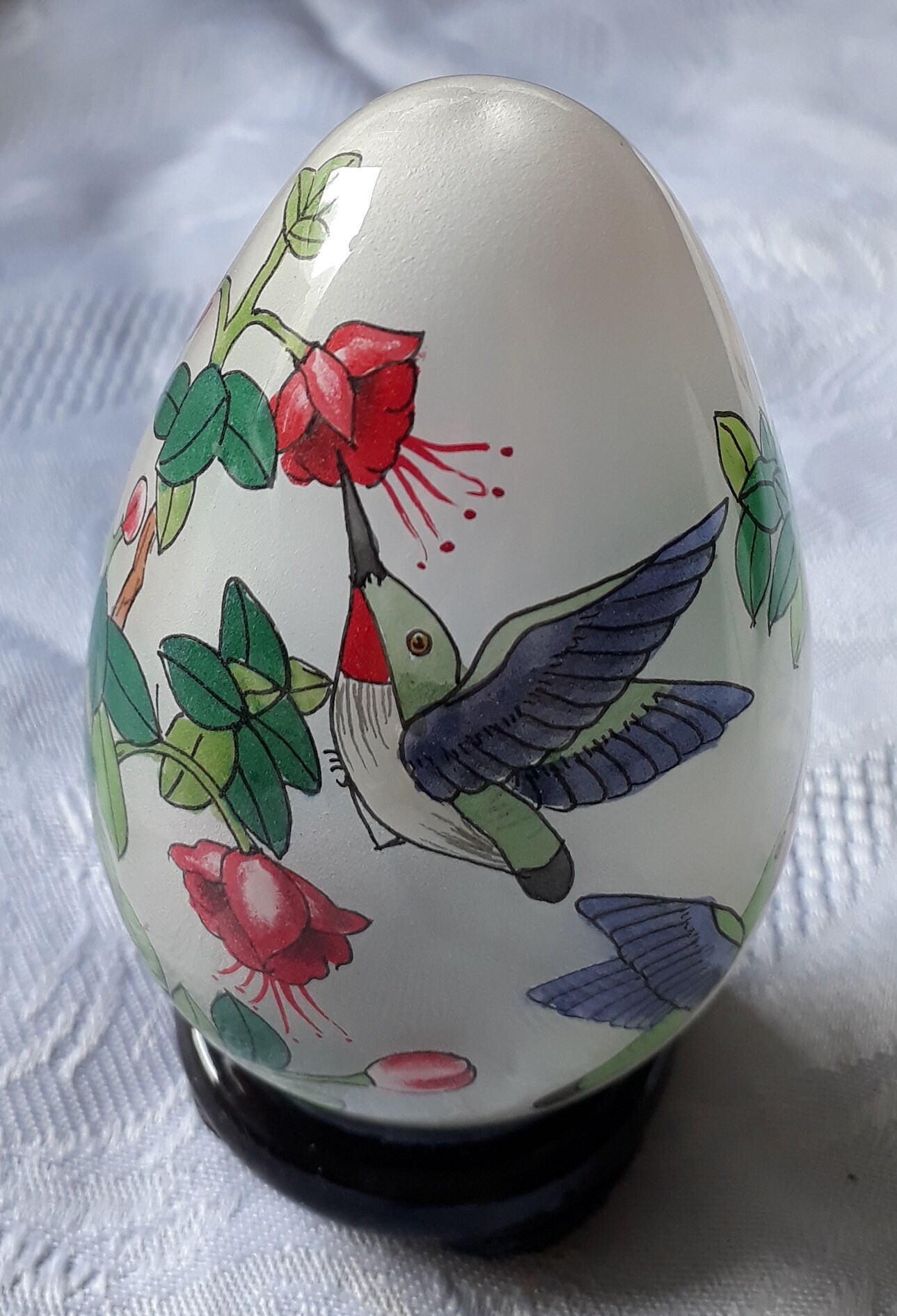 1980 Mouth Blown Glass Egg Collectable Etsy