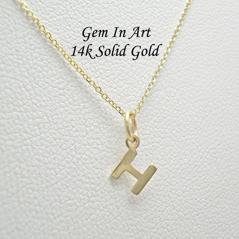 Initial Necklace Attention brand H Gold Tiny Letter In a popularity