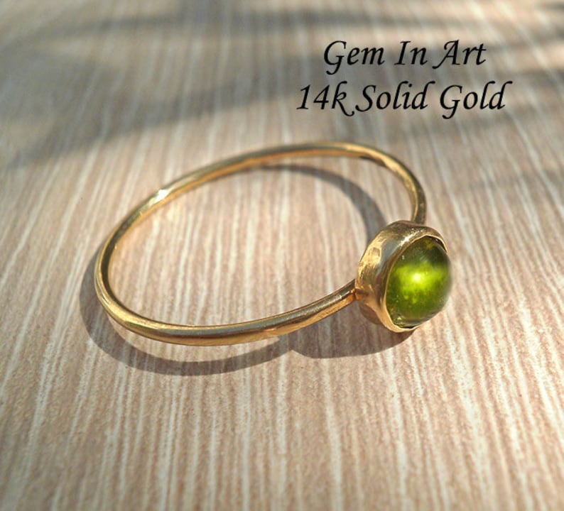 Gold Stacking Ring,Solid Gold ring,Dainty Ring,14K Gold ring,Tourmaline Ring,gold stackable ring,minimalist Ring,bague or,bague fine