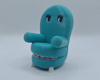 Peewees Playhouse Style Character Chairry The Talking Armchair 1980's TV Blue or Green