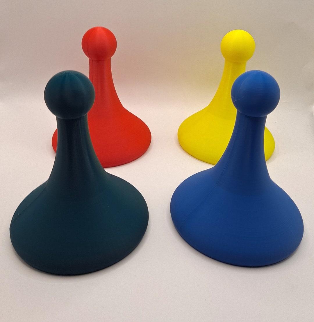 Giant Big Large Sorry Game Piece Style Red Green Yellow Blue Desk Shelf