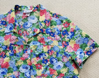 Vintage Blair floral blouse with pockets